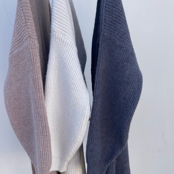 #40 GORGEOUS Chunky Thick Long Over Knee Rib Black Brush Soft Cardigan - Picture 7 of 8